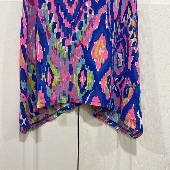 Lilly Pulitzer Kiawah Racer Back Tank Top in Multi Luminescent Size XS - Picture 4 of 7